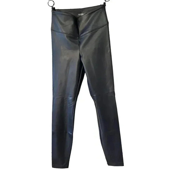 White House Black Market Vegan Leather Runway Legging Textured Spruce Size 6 BN - Picture 6 of 11